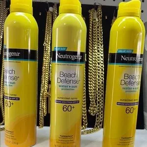 3pcs Neutrogena Beach Defense SPF 60+ Sunscreen Spray